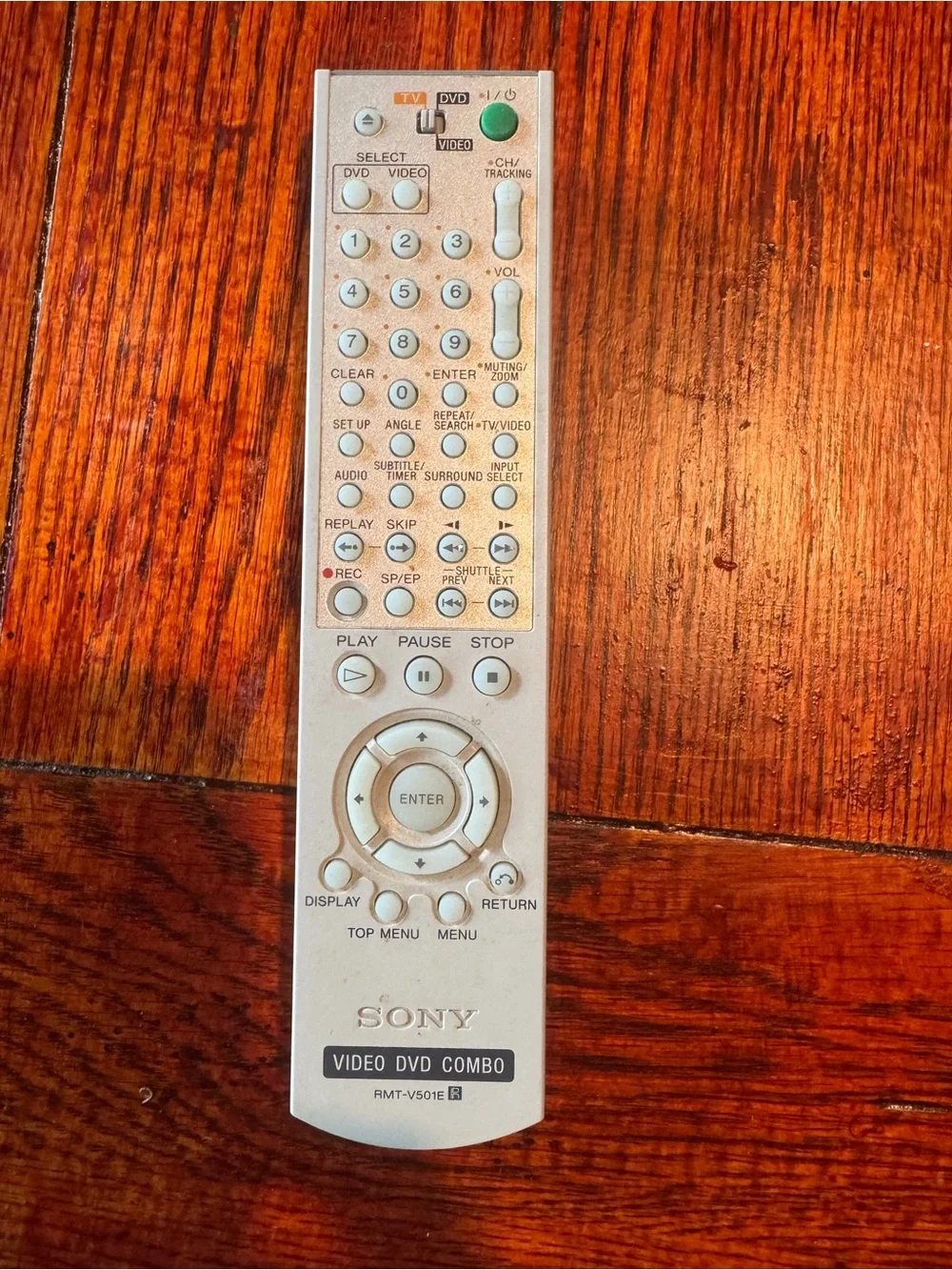 Sony RMT-V501E remote control for DVD/VCR combo players